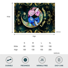 Load image into Gallery viewer, Personalized Ohana Blanket Custom Couple Gift for Him/Her
