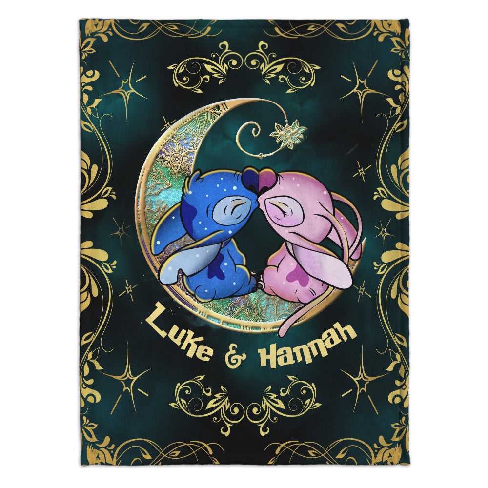 Personalized Ohana Blanket Custom Couple Gift for Him/Her