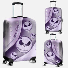 Load image into Gallery viewer, Personalized Nightmare Luggage Cover Custom Name Travel Accessory
