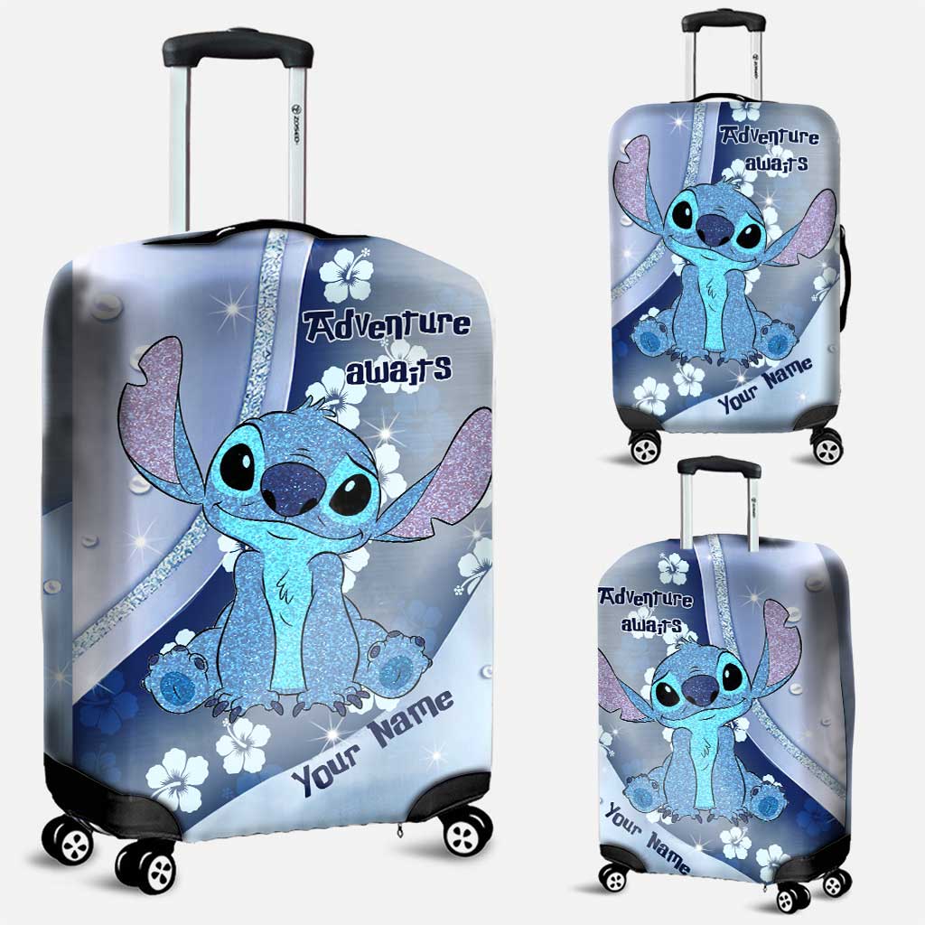 Personalized Ohana Luggage Cover Custom Name Travel Gift