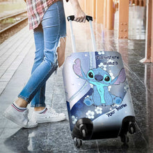 Load image into Gallery viewer, Personalized Ohana Luggage Cover Custom Name Travel Gift
