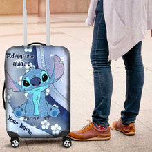 Load image into Gallery viewer, Personalized Ohana Luggage Cover Custom Name Travel Gift
