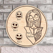 Load image into Gallery viewer, Personalized Mother's Day Round Wood Sign with 3D Pattern Print for Mom
