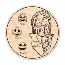 Load image into Gallery viewer, Personalized Mother's Day Round Wood Sign with 3D Pattern Print for Mom
