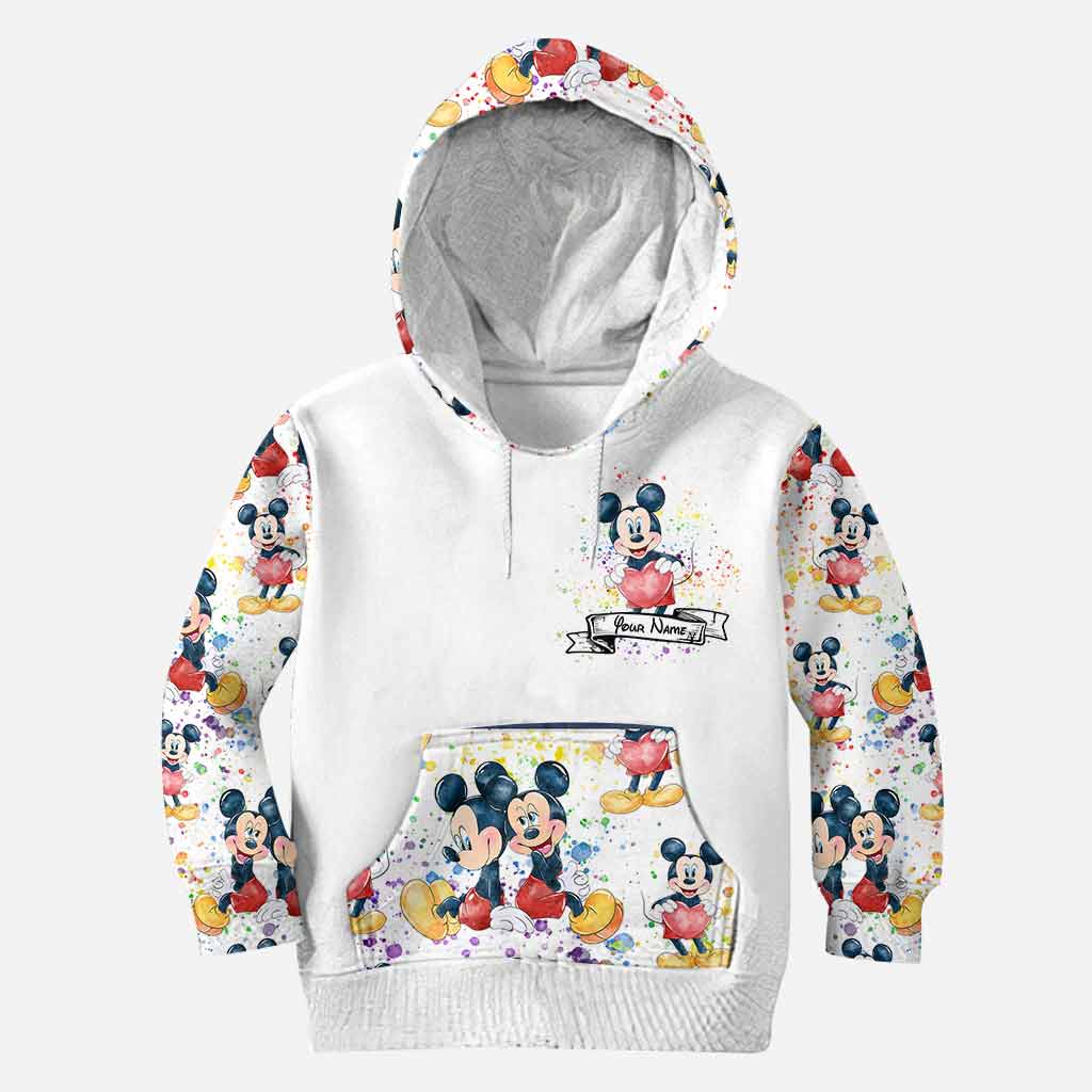 Personalized LGBT Couple Hoodie Custom Name All-Over Print Gift