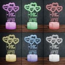 Load image into Gallery viewer, Personalized Ohana Shaped Plaque Light Base Custom Couple Gift
