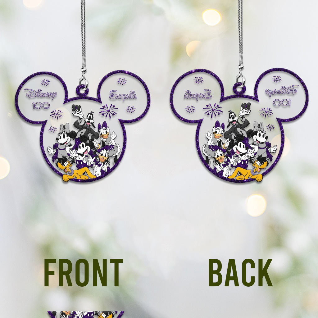 Personalized Disney 100 Car Ornament Custom Name Gift