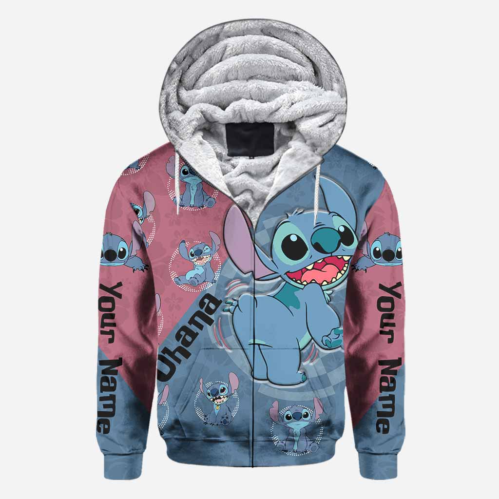 Personalized Ohana Hoodie Custom Name All-Over Print Gift
