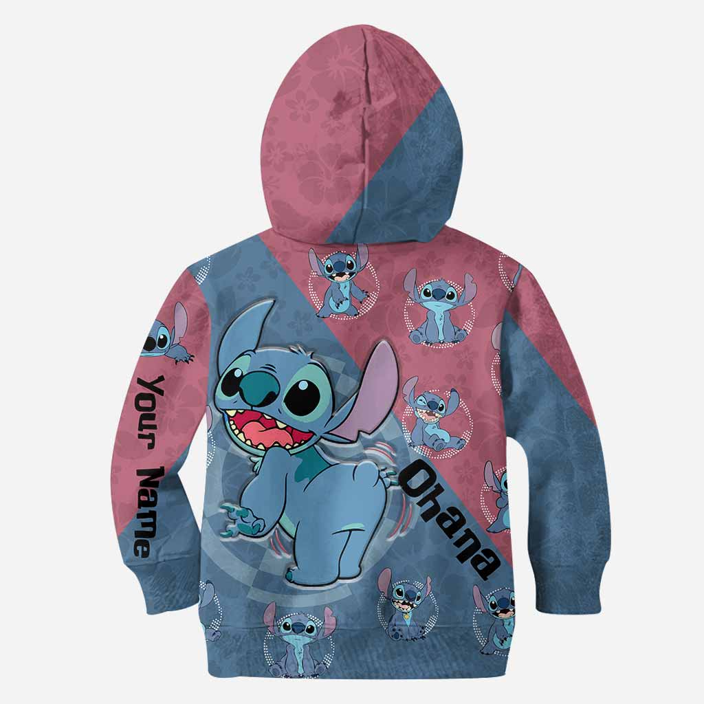 Personalized Ohana Hoodie Custom Name All-Over Print Gift