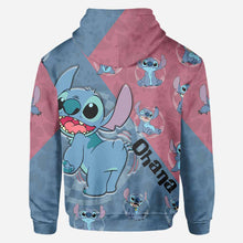 Load image into Gallery viewer, Personalized Ohana Hoodie Custom Name All-Over Print Gift
