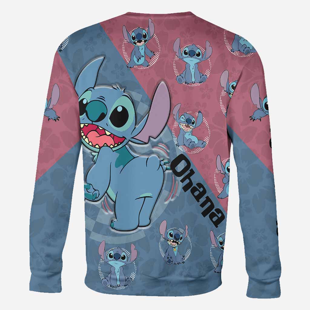 Personalized Ohana Hoodie Custom Name All-Over Print Gift