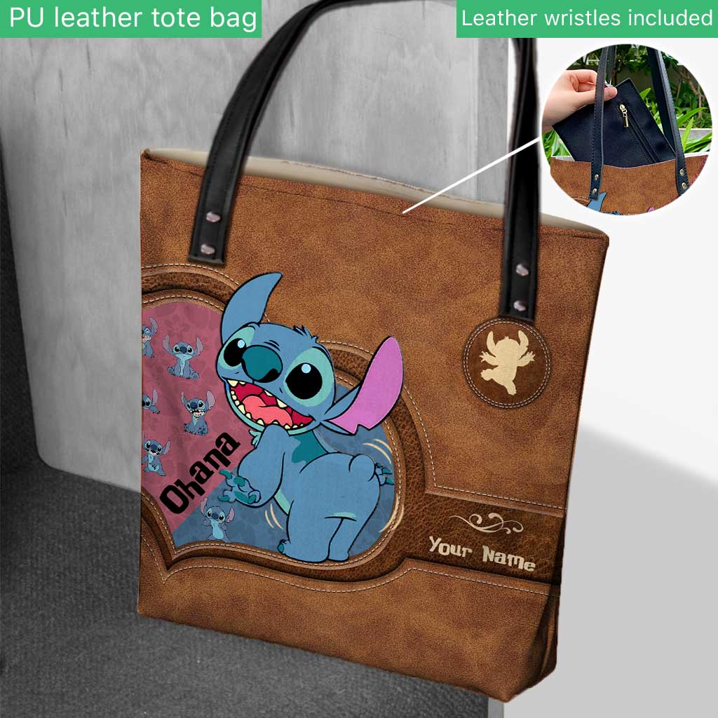 Personalized Ohana Tote Bag Custom Name Gift for Mom