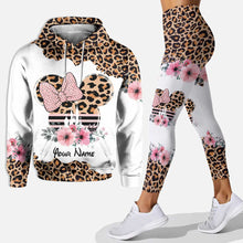 Load image into Gallery viewer, Personalized Leopard Mouse Ears Hoodie &amp; Leggings Gift for Mom
