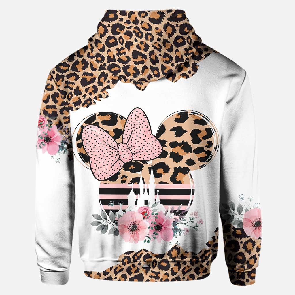 Personalized Leopard Mouse Ears Hoodie & Leggings Gift for Mom