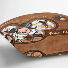 Load image into Gallery viewer, Personalized Mickey Mouse Throw Pillow Custom Name Gift Idea
