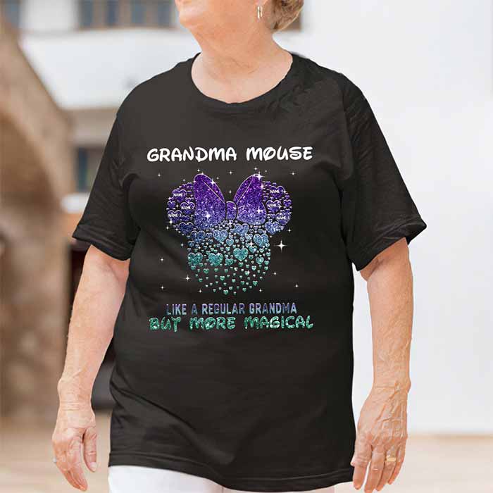 Personalized Grandma Mouse T-Shirt Hoodie Gift for Mother's Day