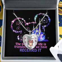 Load image into Gallery viewer, Personalized Heart Pendant Necklace with Custom Name Gift for Bestie
