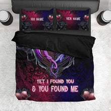 Load image into Gallery viewer, Personalized Dragon Quilt Set Custom Names Romantic Gift
