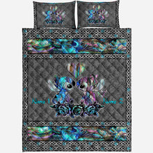 Load image into Gallery viewer, Personalized Ohana Quilt Set Custom Names Unique Gift for Couples
