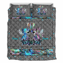 Load image into Gallery viewer, Personalized Ohana Quilt Set Custom Names Unique Gift for Couples
