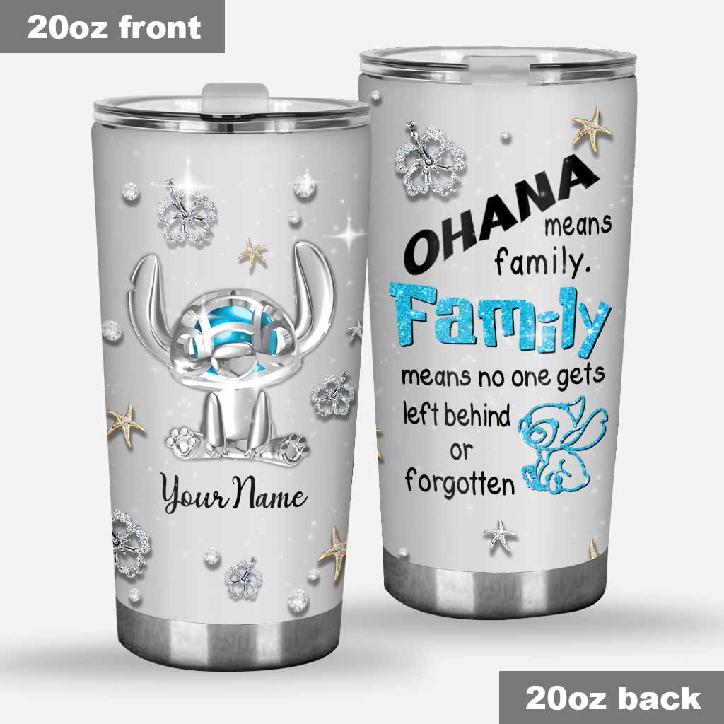 Personalized Ohana Tumbler Custom Family Gift for Weddings