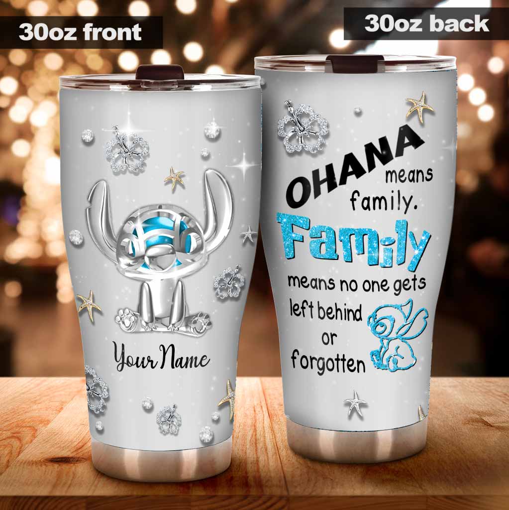 Personalized Ohana Tumbler Custom Family Gift for Weddings