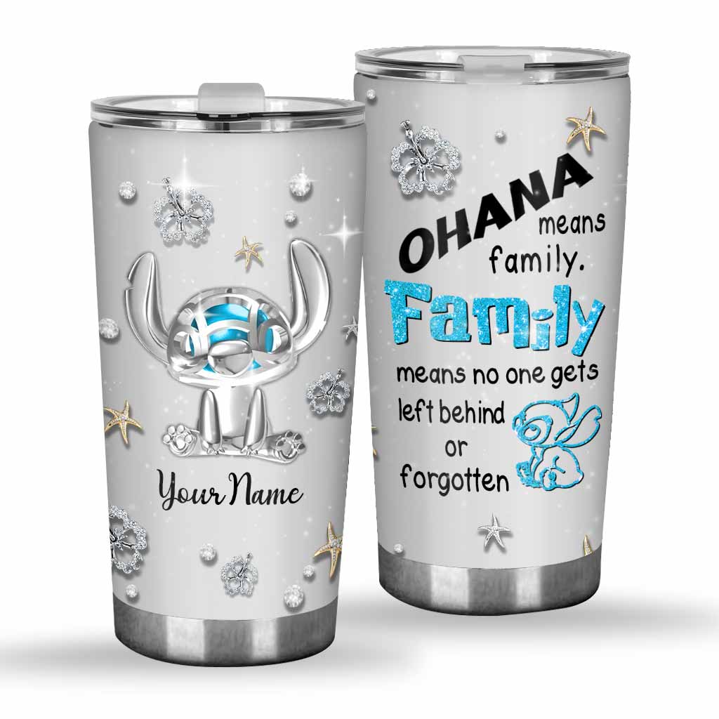 Personalized Ohana Tumbler Custom Family Gift for Weddings