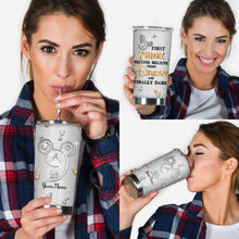 Load image into Gallery viewer, Personalized 20oz Tumbler Custom Name Dream Quote Gift for Graduation
