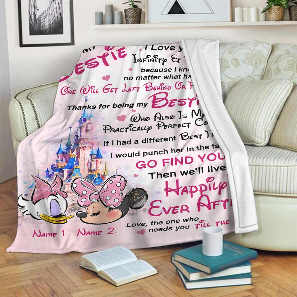 Personalized Blanket for Best Friend Custom Name Gift