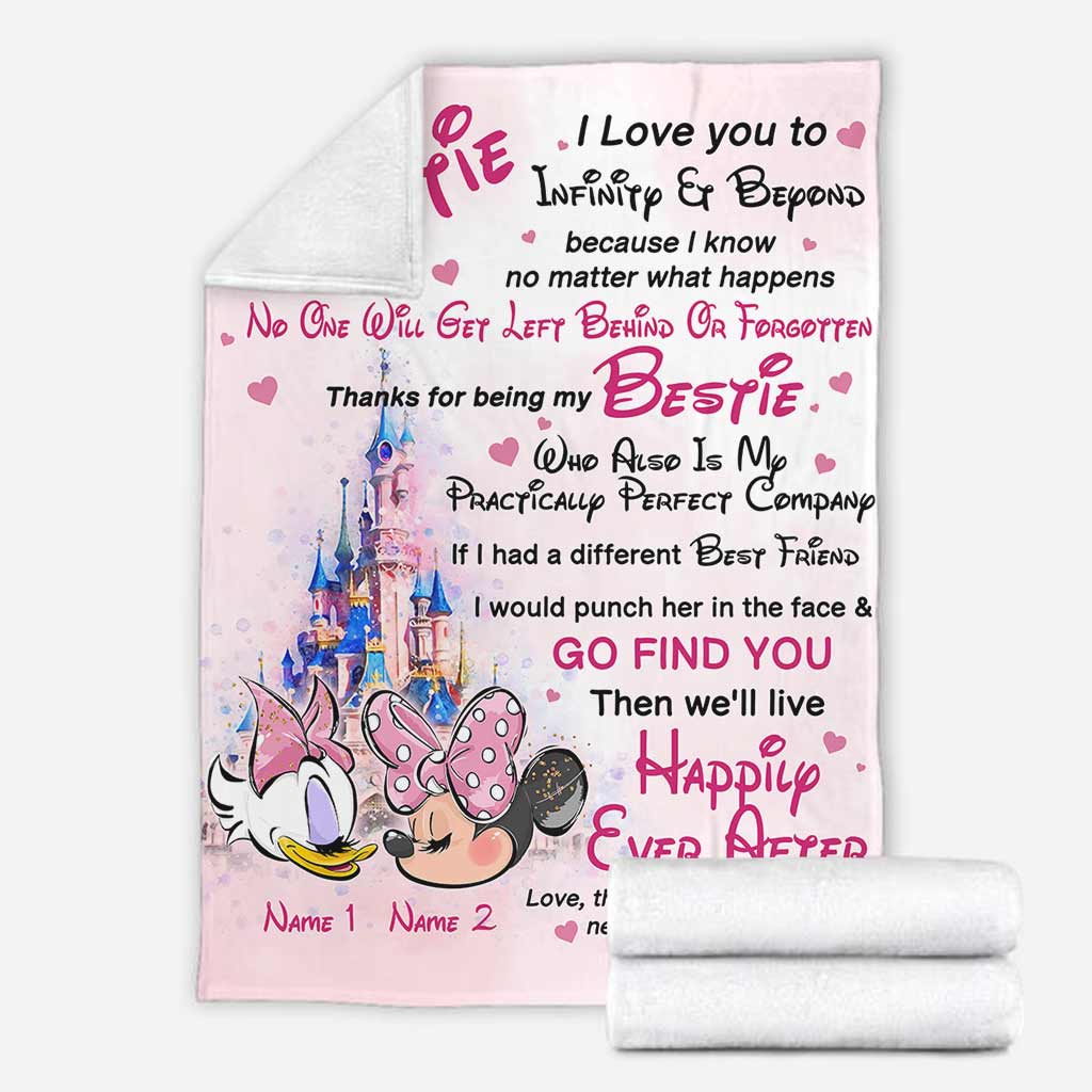 Personalized Blanket for Best Friend Custom Name Gift