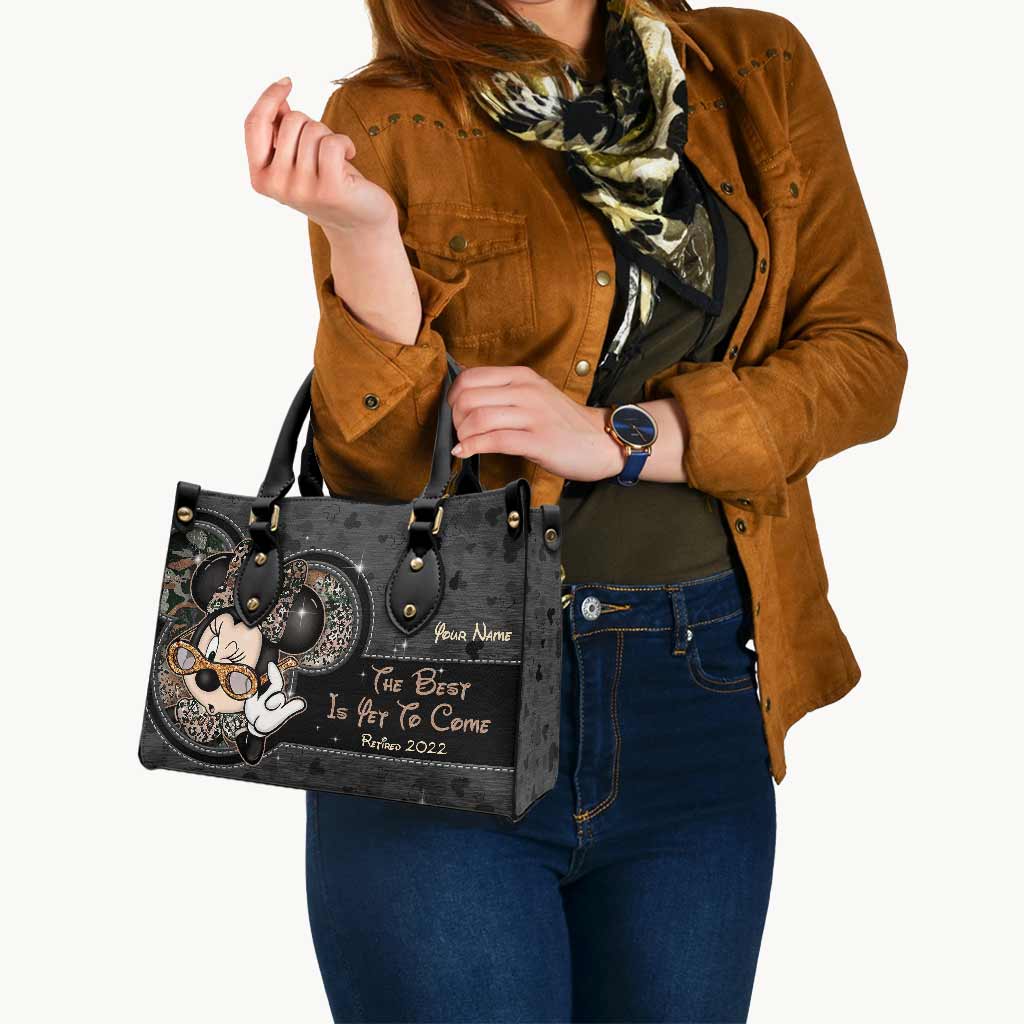 Personalized Leather Handbag with Custom Name Gift for Her
