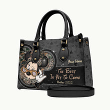 Load image into Gallery viewer, Personalized Leather Handbag with Custom Name Gift for Her
