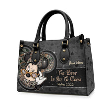 Load image into Gallery viewer, Personalized Leather Handbag with Custom Name Gift for Her

