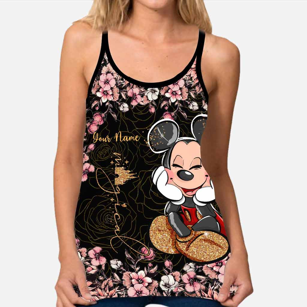 Personalized Cross Tank Top & Leggings with Custom Name for Kids