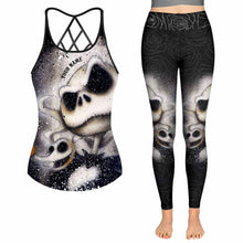 Load image into Gallery viewer, Custom Name Halloween Cross Tank Top &amp; Leggings for Women
