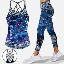 Load image into Gallery viewer, Personalized Cross Tank Top &amp; Leggings Set for Mom's Day Gift
