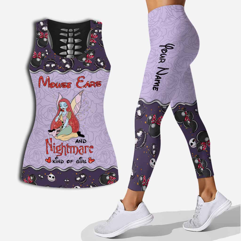 Personalized Hollow Tank Top and Leggings Custom Name Gift
