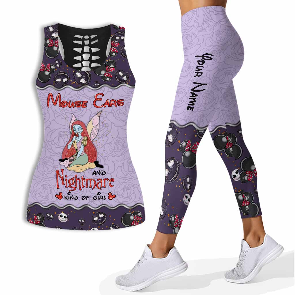 Personalized Hollow Tank Top and Leggings Custom Name Gift