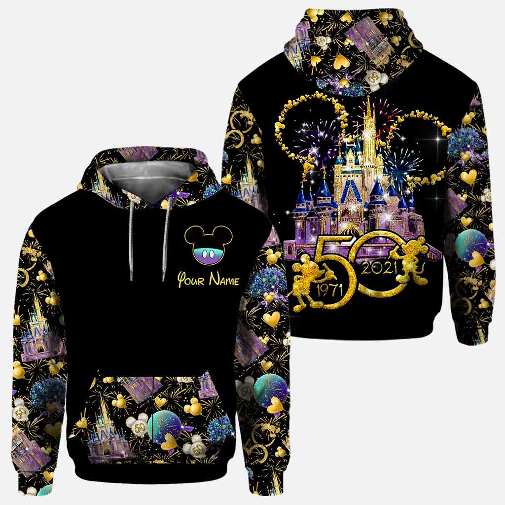 Personalized 50th Anniversary Magic Kingdom Hoodie All Over Print Gift