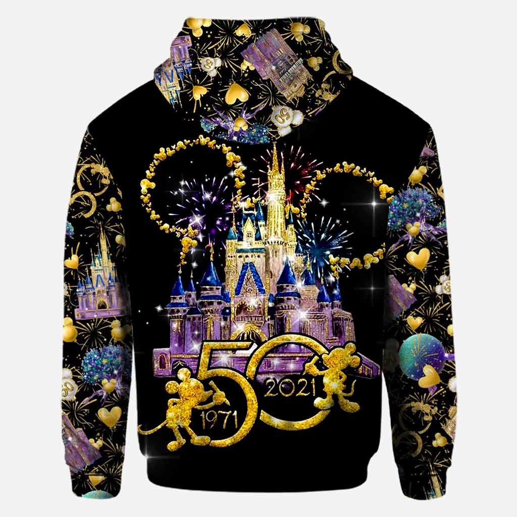 Personalized 50th Anniversary Magic Kingdom Hoodie All Over Print Gift