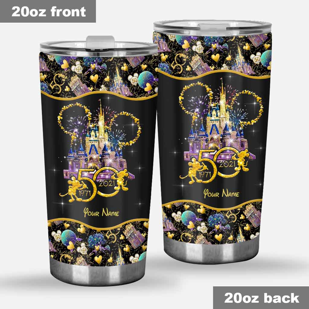 Personalized 50th Anniversary Disney Tumbler Custom Name Gift