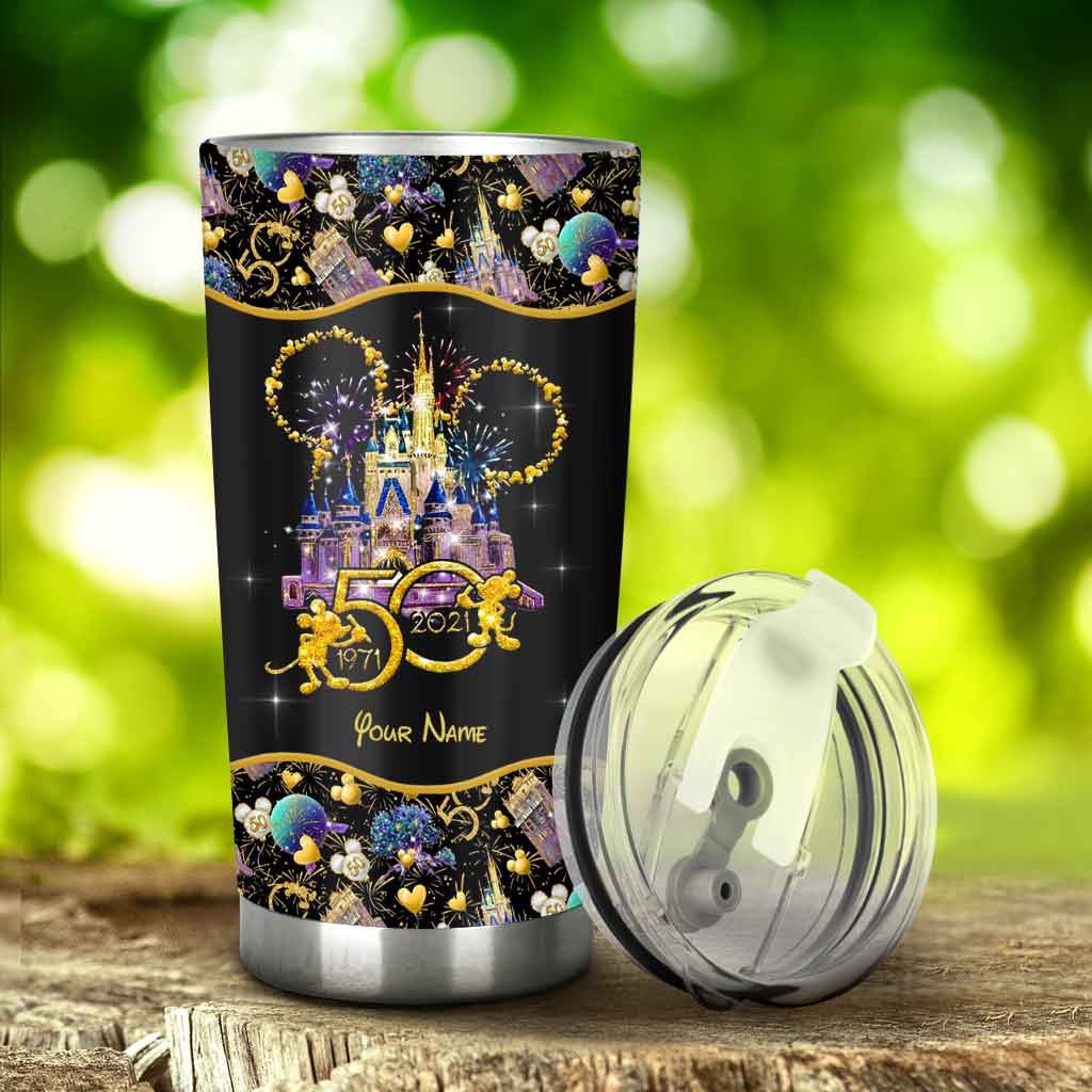 Personalized 50th Anniversary Disney Tumbler Custom Name Gift
