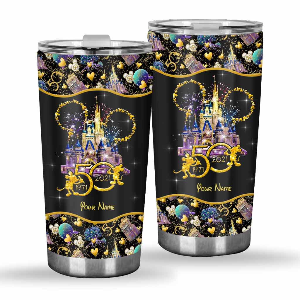 Personalized 50th Anniversary Disney Tumbler Custom Name Gift