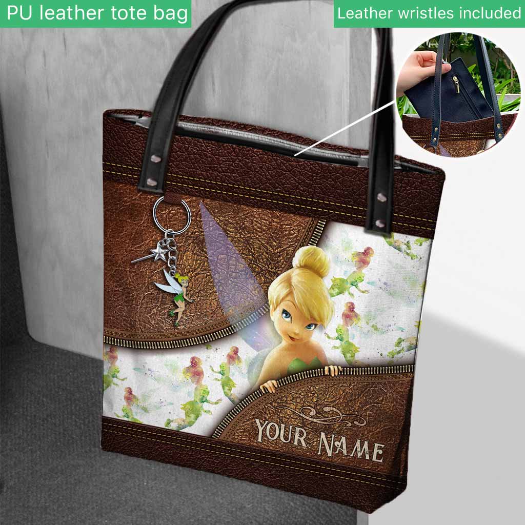 Personalized Tinkerbell Tote Bag Custom Name Gift for Mom