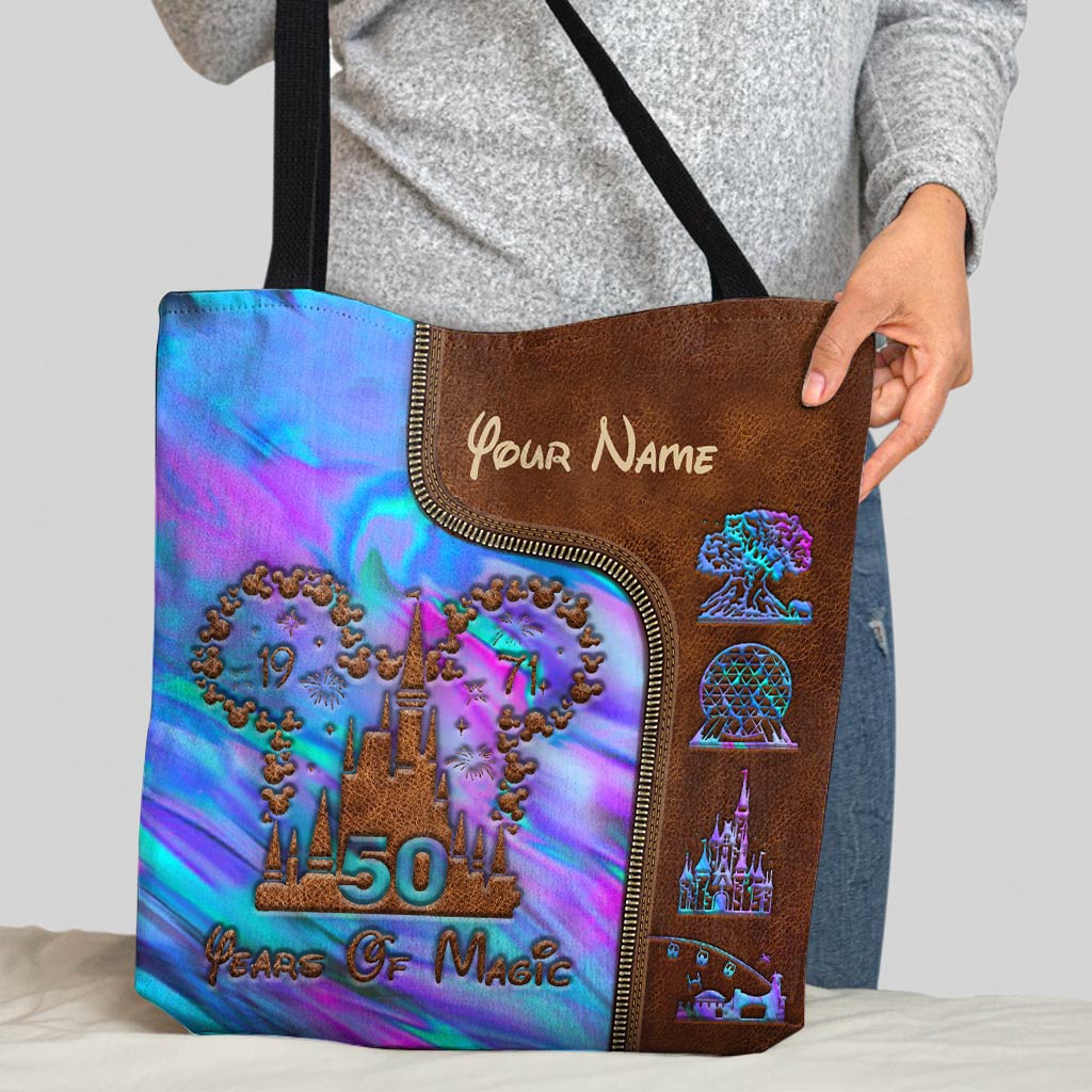 Personalized 50 Years Of Magic Tote Bag Custom Name Gift