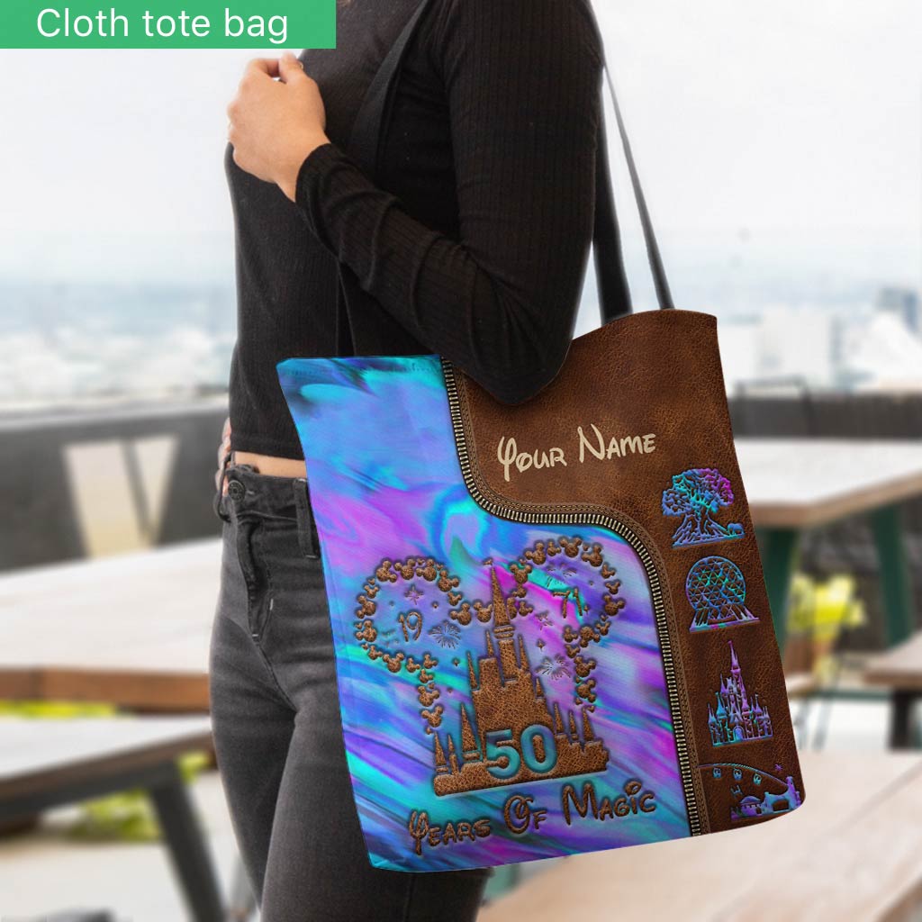 Personalized 50 Years Of Magic Tote Bag Custom Name Gift