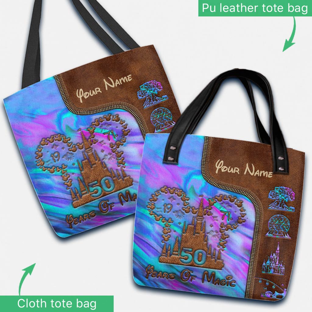 Personalized 50 Years Of Magic Tote Bag Custom Name Gift