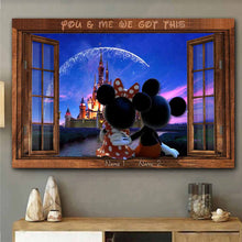 Load image into Gallery viewer, Personalized Mouse Poster Custom Names Gift for Couples
