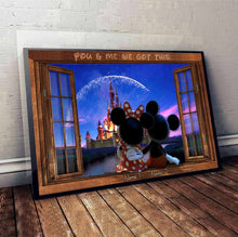 Load image into Gallery viewer, Personalized Mouse Poster Custom Names Gift for Couples
