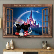 Load image into Gallery viewer, Personalized Mickey &amp; Minnie Mouse Poster Gift for Couples
